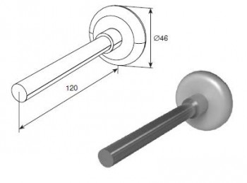 Ролик 120 мм DoorHan 25010G