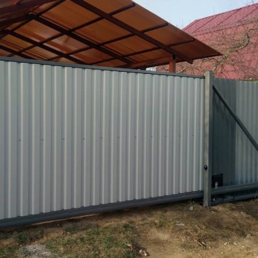 Ворота откатные механические под навес 2900x2200