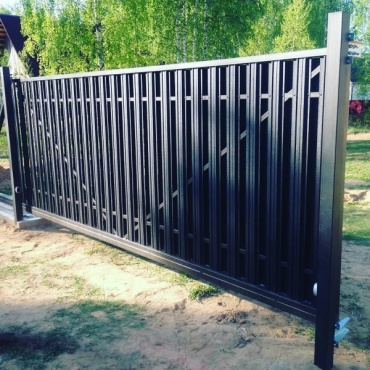 Ворота откатные Alutech из алюминиевого профиля 2250x2000